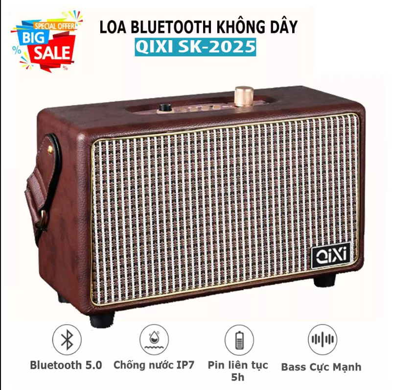 (Loa Nhập Mỹ) Loa Bluetooth 5.0 Kèm Míc Hát Công Suất Lớn 20W Nghe Cực ChấtHát Karaoke Siêu HayLoa S