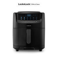 Trả góp 0% - Nồi chiên không dầu kèm hấp 2in1 Lock&Lock 7L EJF881 - Màu Đen/Trắng - 8 chế độ nấu Làm sạch hơi nước Bảo hành 2 năm