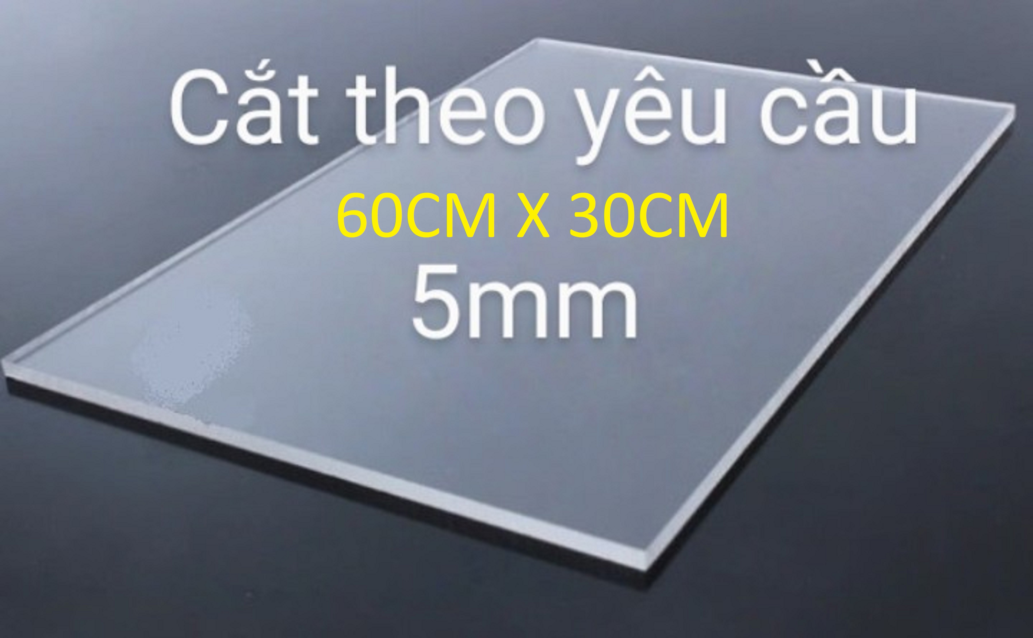 Tấm nhựa mica trong suốt dày 5mm và 3mm nhận cắt kích thước theo yêu cầu