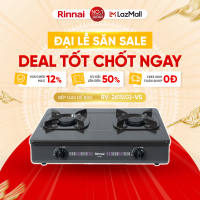 ĐỘC QUYỀN ONLINE - Bếp gas dương Rinnai RV-2615(G) mặt bếp men và kiềng bếp men