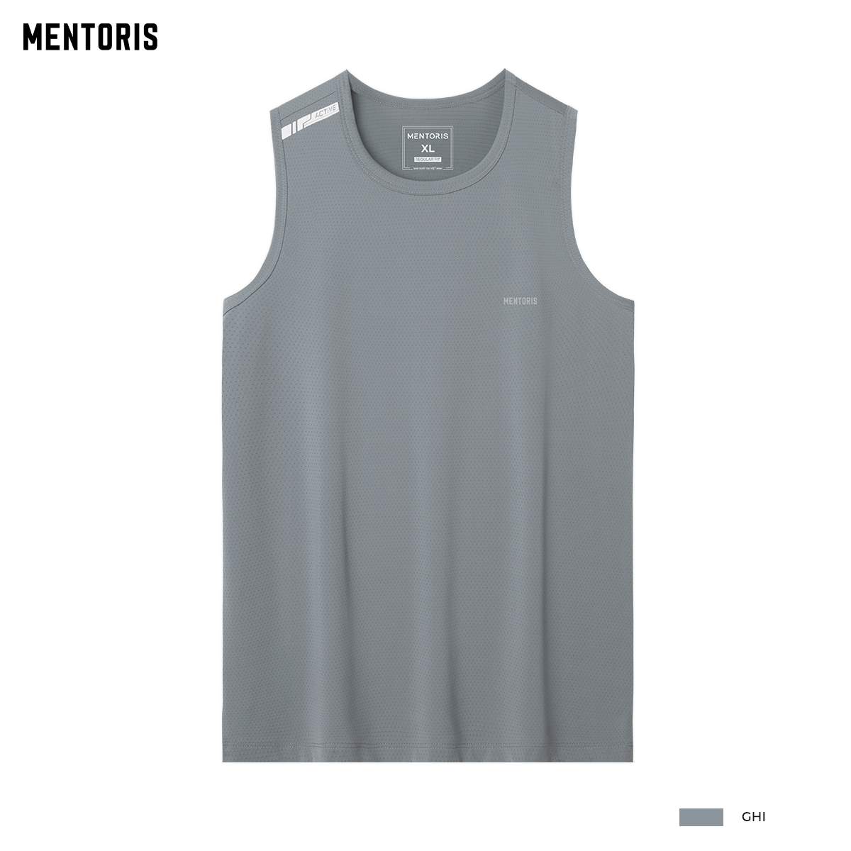 Áo tank top MENTORIS Áo ba lỗ thể thao nam chất liệu thun thoáng khí co giãn mềm mịn thoải mái MTT02