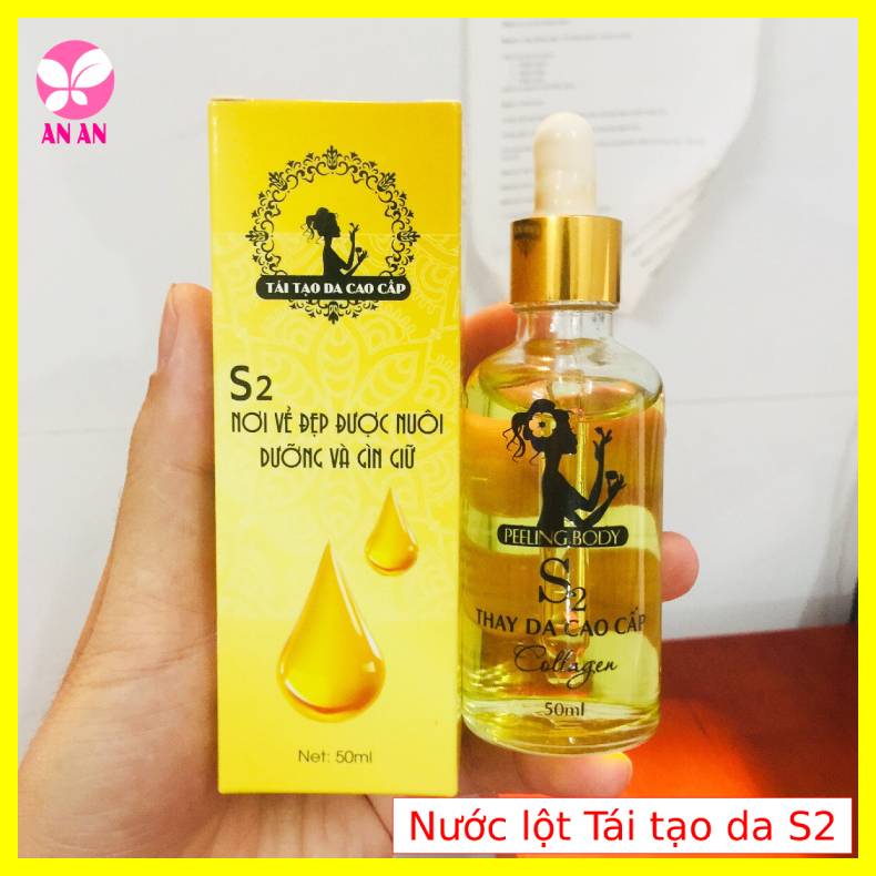 Nước lột Tái tạo da Cao cấp S2 50ml - Nước lột lạnh trắng da S2 - Hàng chính hãng