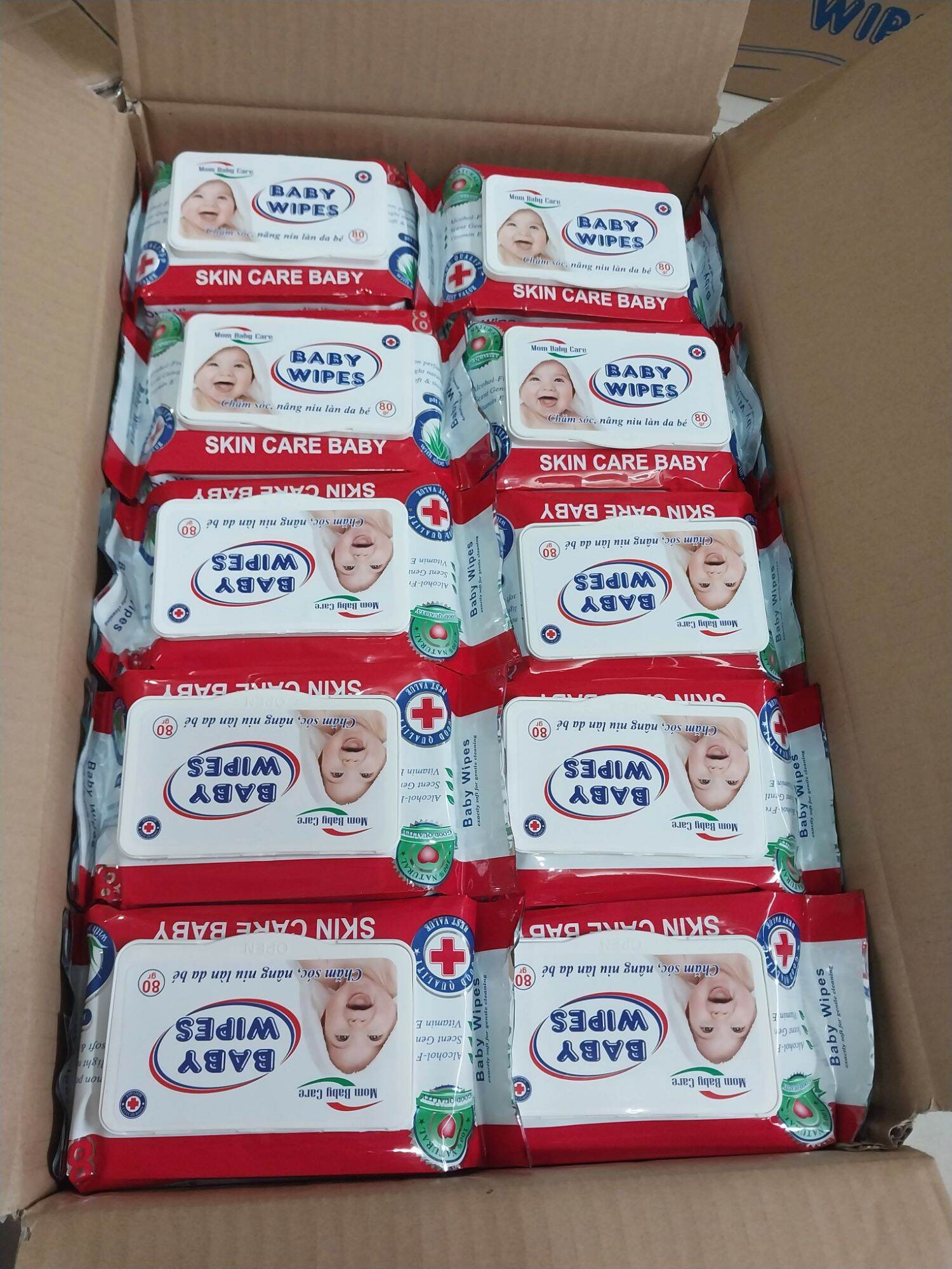 [Thùng50 gói] Khăn giấy ướt Baby Wipes 80g