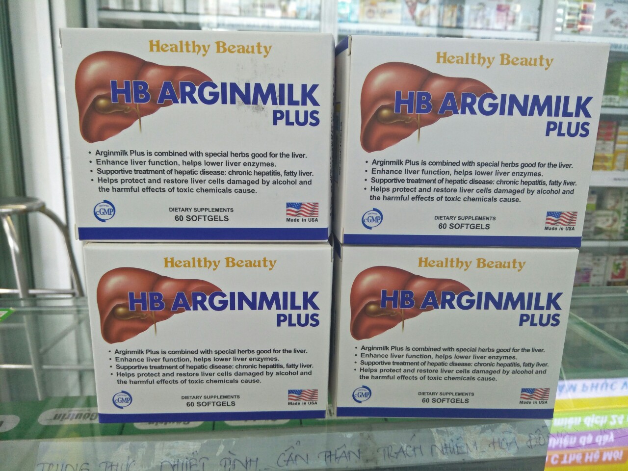 Hb Arginmilk Plus Hộp 60 Viên