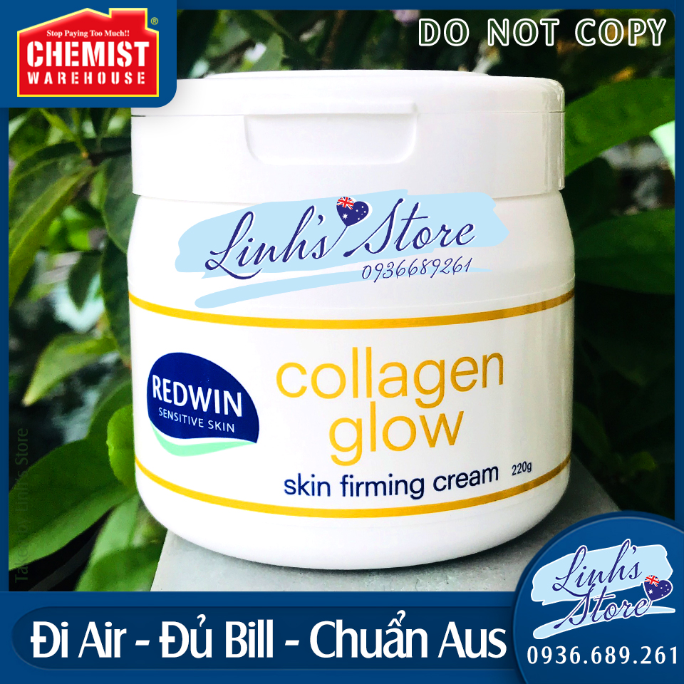 220G - Kem Dưỡng Sáng Và Trẻ Hóa Da Redwin Collagen Glow Skin Firming Cream ? Chemist Warehouse - Úc