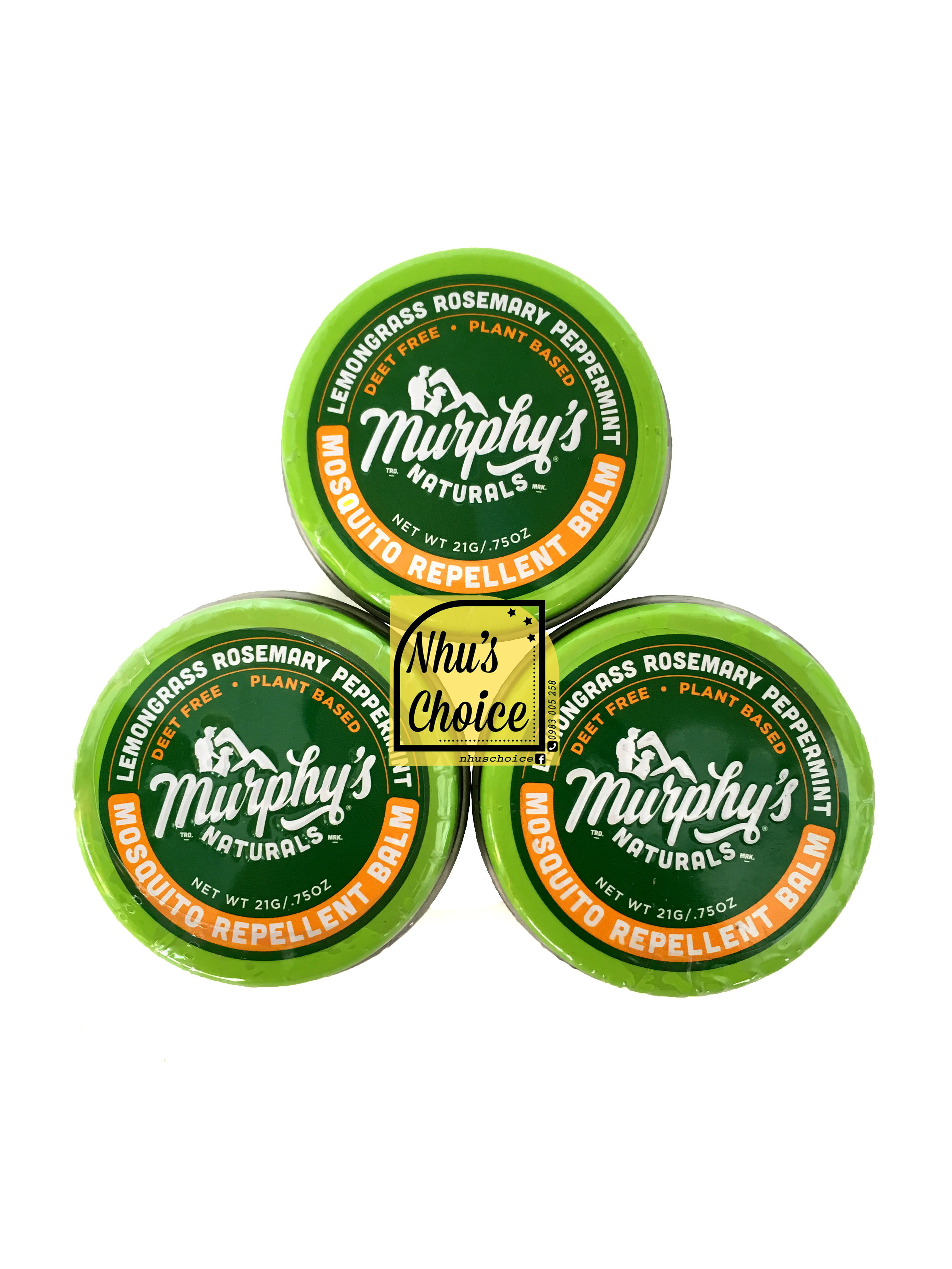 [Hcm][Hàng Mỹ Nhus Choice] Dầu Cù Là Murphy Chống Muỗi Thành Phần Tự Nhiên Không Deet Tốt Cho Trẻ Em Murphys Naturals Mosquito Repellent Balm 0.75Oz