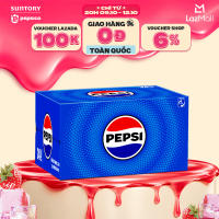 Thùng 24 Chai Nước Ngọt Giải Khát Có Gaz Pepsi (390ml/chai)