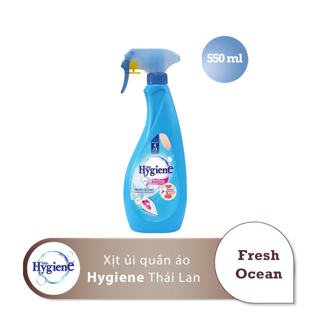 Xịt thơm quần áo Hygiene nước xịt thơm quần áo nước xịt ủi quần áo chống ẩm mốc chai 550ml