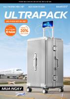Vali Du Lịch Khung Nhôm B Bamozo Ultrapack Size 22/24/28 Cao Cấp Bảo Hành 10 Năm - Lỗi 1 Đổi 1 Trong 30 Ngày_Ultrapack