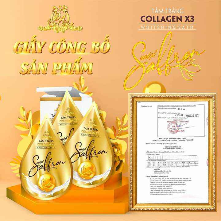Tắm trắng collagen x3