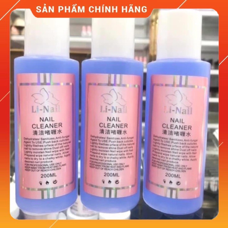 [HCM]NƯỚC LAU GEL LI NAIL 200ML CHUYÊN DỤNG CHO DÂN LÀM MÓNG