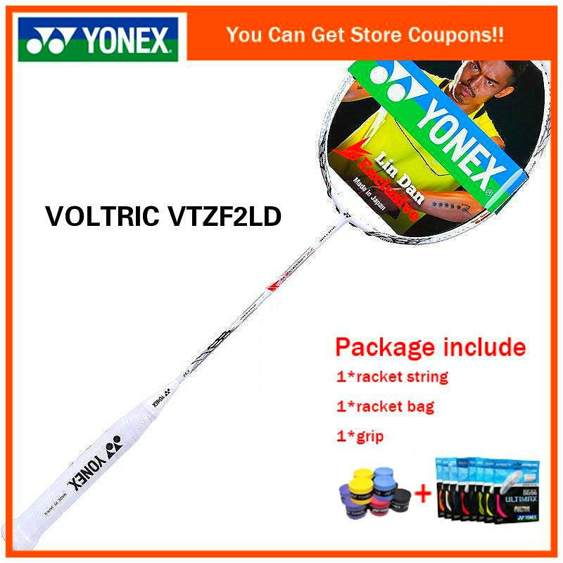 Buy 1 Get 3 Gifts YONEX Voltric Z-Force II VTZF-II 4U Badminton Racket Full Carbon Single Feather wi