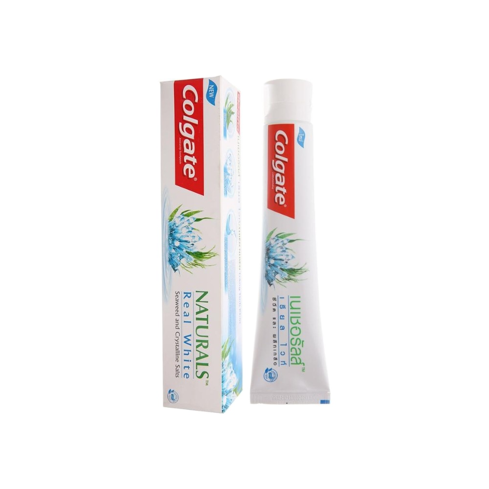 [Hcm]Kem Đánh Răng Colgate Thiên Nhiên Làm Trắng Tinh Khôi Từ Tảo Biển Và Muối Tinh Khiết (180G)