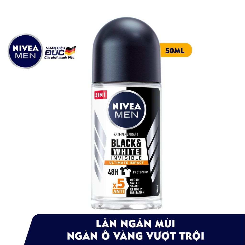 Lăn ngăn mùi Nivea Men dành cho nam ( 50ml ) (Black & White 5in1) cam kết hàng đúng mô tả chất lượng đảm bảo an toàn đến sức khỏe người sử dụng đa dạng mẫu mã