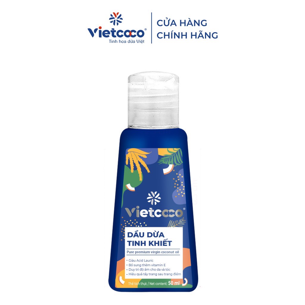 Dầu dừa tinh khiết mỹ phẩm Vietcoco 50ml