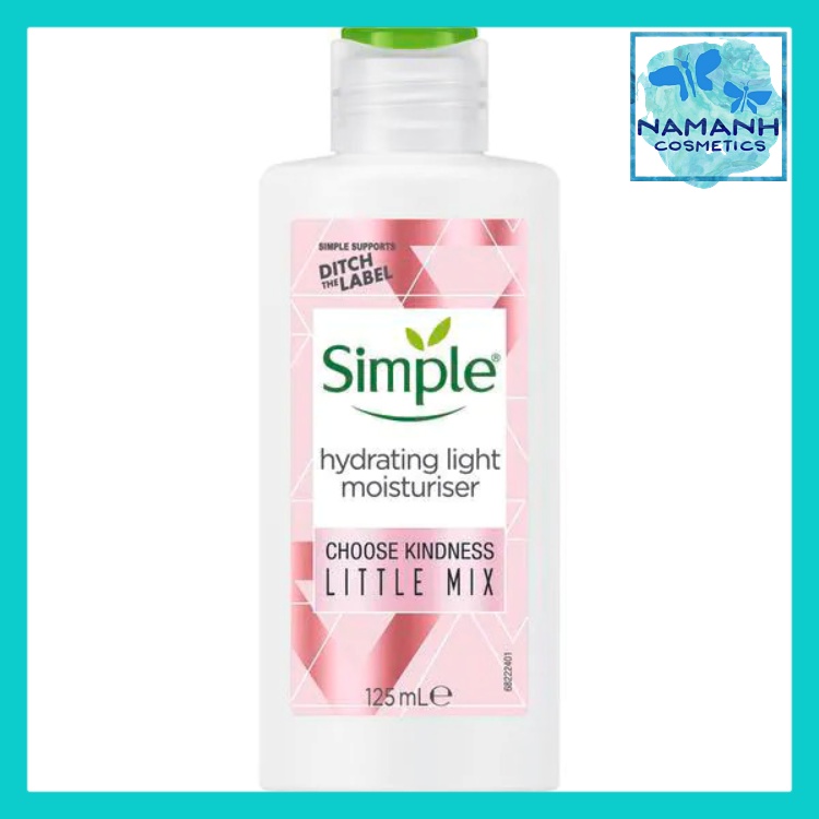 Kem Dưỡng Ẩm Simple Kind To Skin Hydrating Light Moisturiser 125Ml - Little Mix