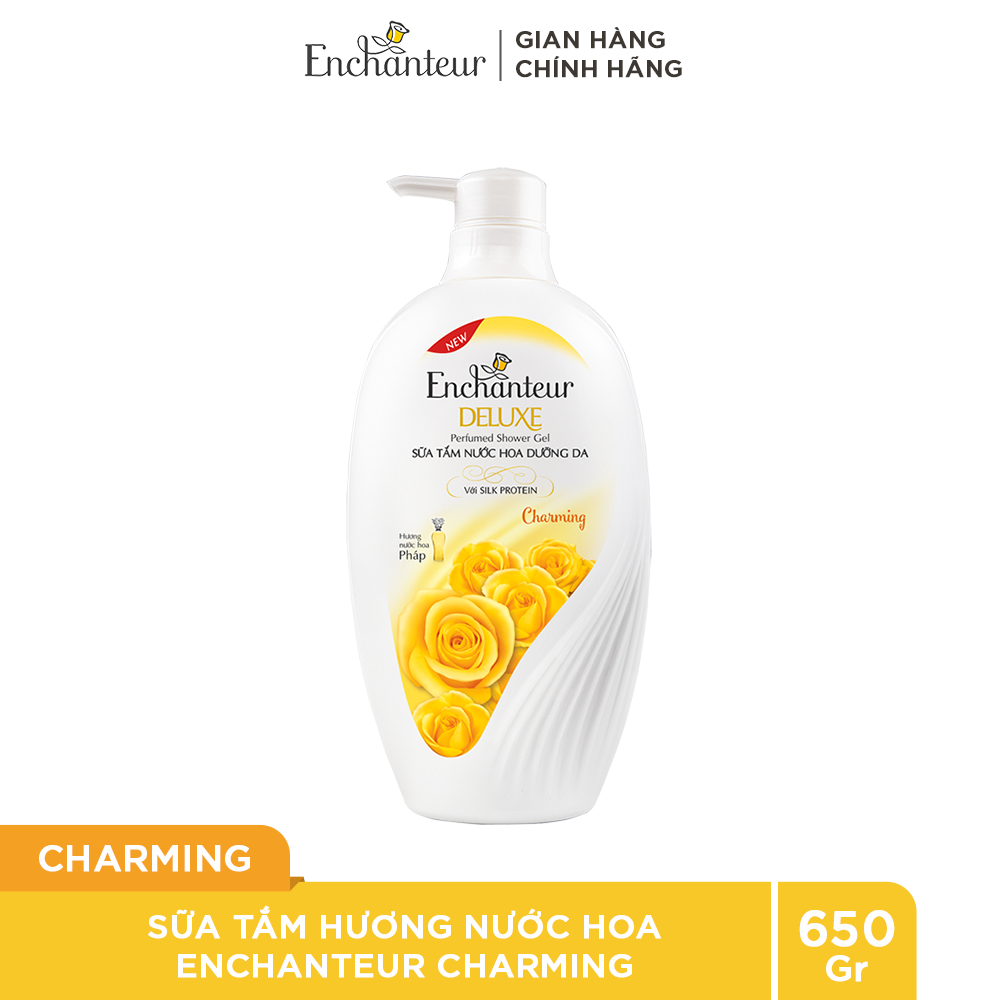 Sữa tắm nước hoa dưỡng da Enchanteur Charming 650gr