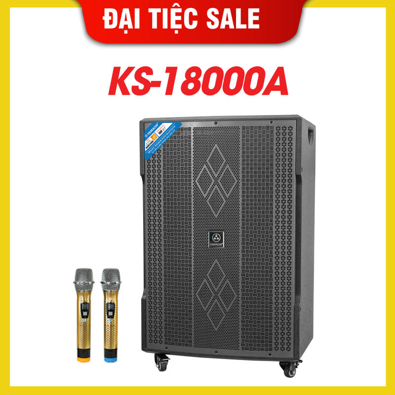 Loa karaoke công suất lớn KS-18000A bass 5 tấc 850W. Loa 3 đường tiếng cực hay-Hàng chính hãng ( Sản xuất tại Việt Nam )- BH 12 THÁNG