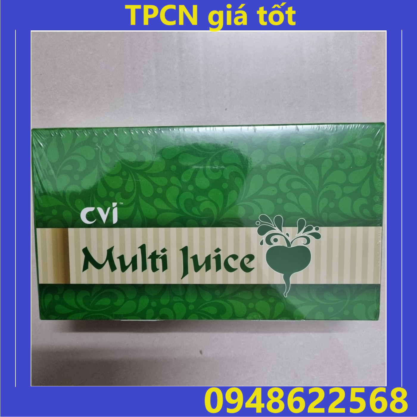 [Có bán sỉ] Multi Juice xanh - Nhập khẩu Malaysia ( 1 hộp = 30 gói )