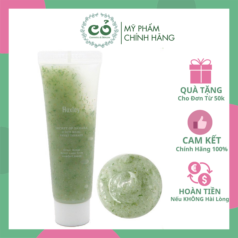 Mặt nạ tẩy tế bào chết huxley secret of sahara scrub mask cam kết sản phẩm đúng mô tả chất lượng đảm bảo an toàn đến sức khỏe người sử dụng