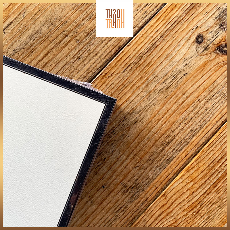 Phôi Vẽ (30x30cm) + Khung Tranh Treo Tường Ván Gỗ Đóng Sẵn Khung- vẽ màu nước acrylic sơn dầu