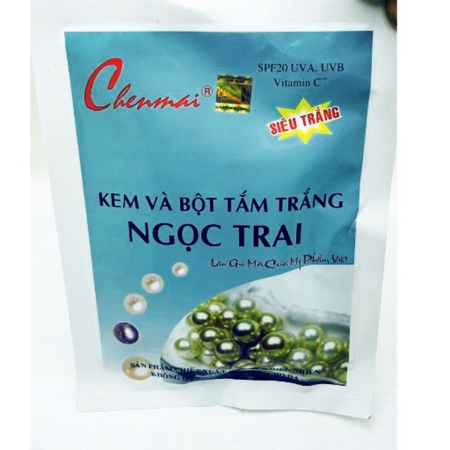Kem tắm cát siêu trắng Ngọc trai Chenmai