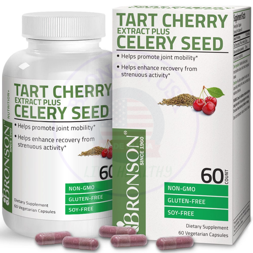 Organic Vitamin Tart Cherry Extract Plus - 60 Viên Mỹ - Hỗ Trợ Giảm Gout Từ Thảo Dược