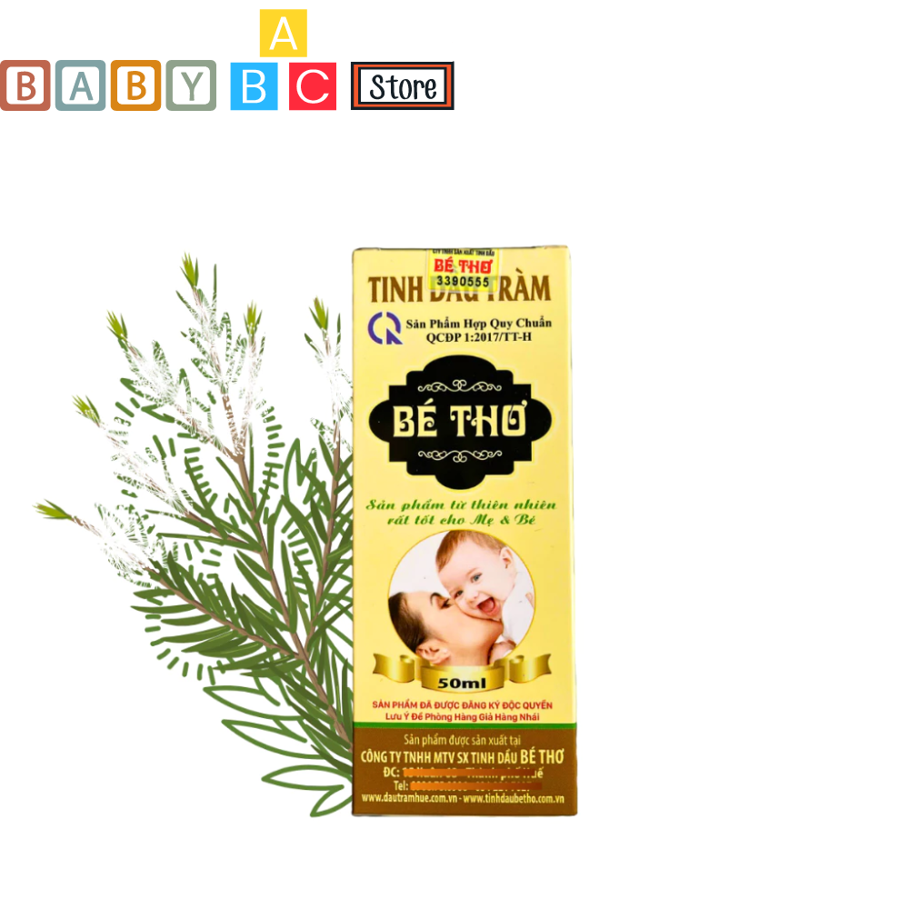 Dầu Tràm Cho Bé Dầu Tràm Bé Thơ Tinh Dầu Tràm Huế Chai 50 ml