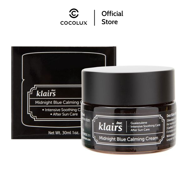 Kem dưỡng Klairs Midnight Blue Calming Cream 30ml COCOLUX