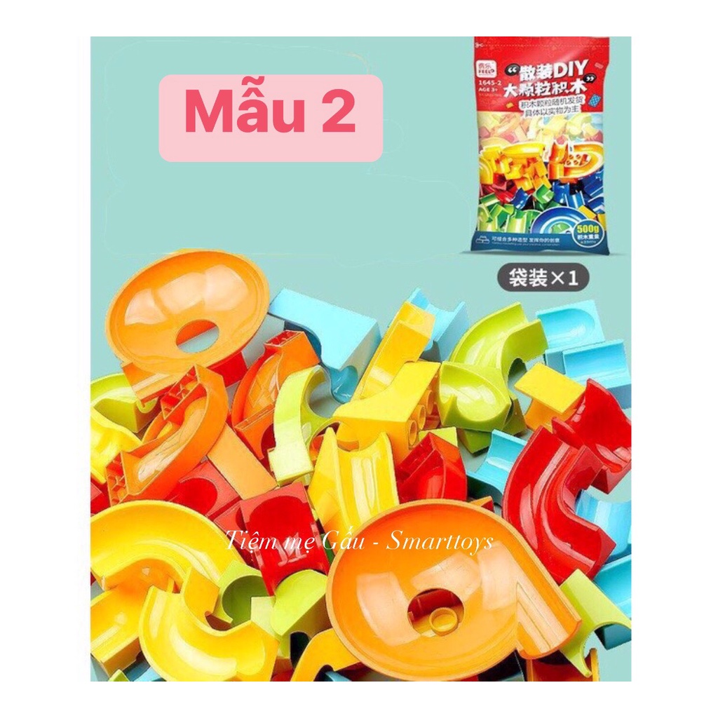 [TÚI 500G - HÃNG FEELO] DIY BUILDING BLOCKS ĐỒ CHƠI LẮP GHÉP LEGO SIZE TO DUPLO 3 MẪU CHO BÉ THỎA SỨ