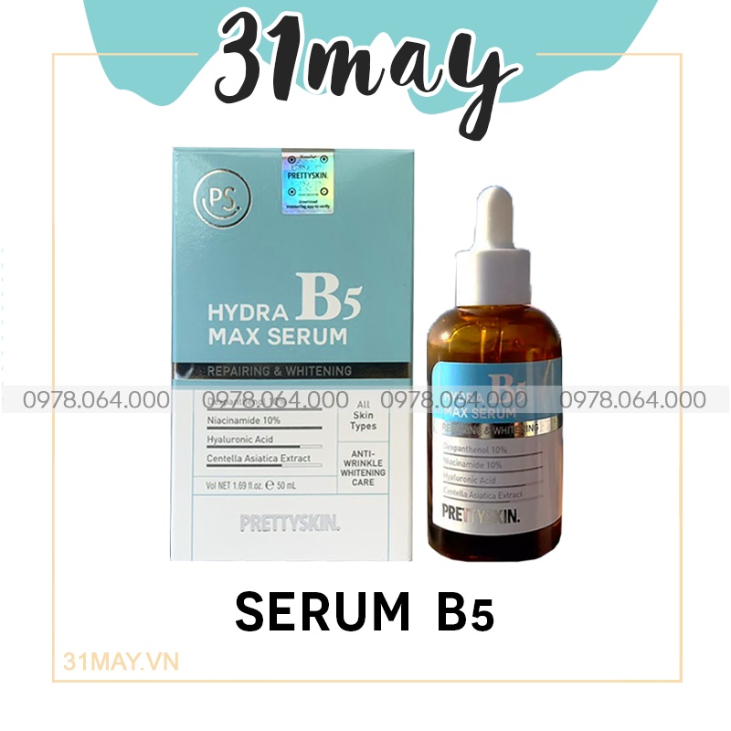 Tinh Chất Phục Hồi Da B5 PrettySkin Hydra B5 Max Serum 50ml