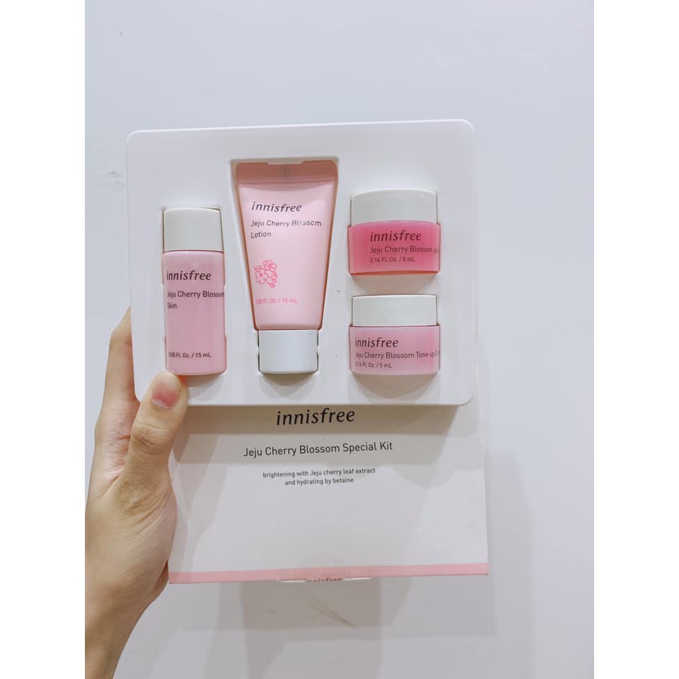 Bộ Dưỡng Da Trà Xanh Hoa Anh Đào Innisfree Jeju Cherry Blossom Green Tea Balancing Special Kit Cam Kết Hàng Đúng Mô Tả Chất Lượng Đảm Bảo An Toàn Đến Sức Khỏe Người Sử Dụng