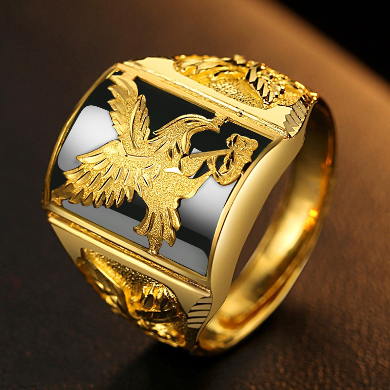 Nhẫn Đại Bàng Tung Cánh Vàng 24K Cá Tính Thời Trang Đẳng Cấp RBDAIBANGVANG1