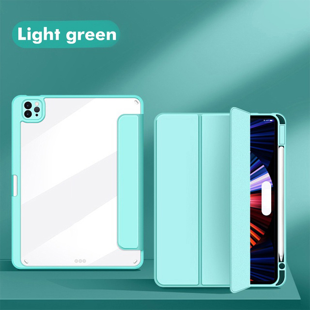 bao da ipad Gen 9 GOOJODOQ ốp lưng Cho iPad Mini6 10.2 11 Inch 2021 Ipad Air4 10.9 Vỏ Acrylic Có 