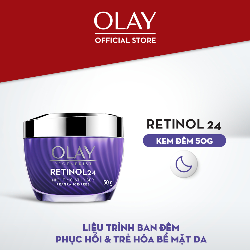Kem Dưỡng Olay Retinol Ban Đêm Serum Thúc Đẩy Tái Tạo Da Mờ Nếp Nhăn OLAY REGENERIST RETINOL Doris B