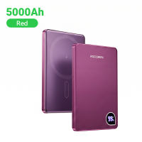 Rocoren Mag-netic Không Dây 10000MAh/5000MAh Powerbank 15W Không Dây Nhanh Chóng Sạc USB C cáp cho iPhone 17 16 15 Pro Max Samsung Galaxy S23 S24 Xiaomi Huawei Xách Tay Siêu Mỏng Màn hình LED kỹ thuật số sạc dự phòng