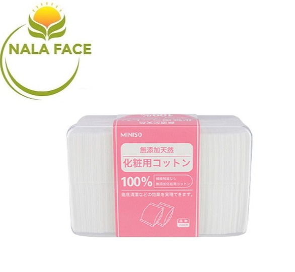 Hộp Bông Tẩy Trang Miniso 1000 Miếng – Nhật Bản
