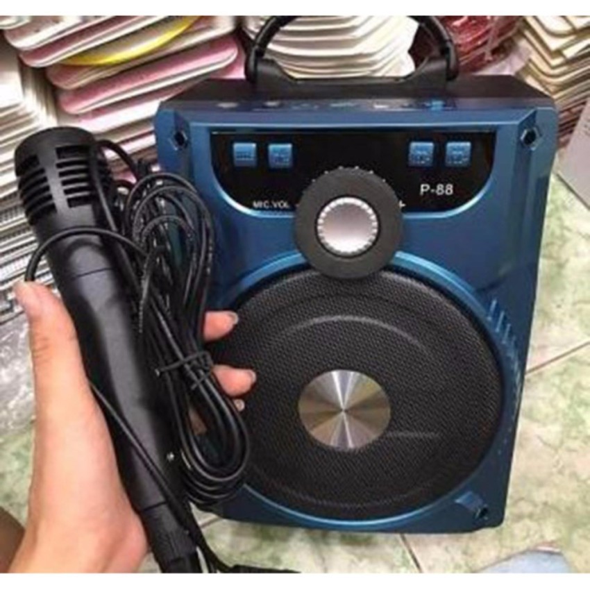 Loa bluetooth hát Karaoke Xách tay P87 P88 P89 tặng kèm Micro