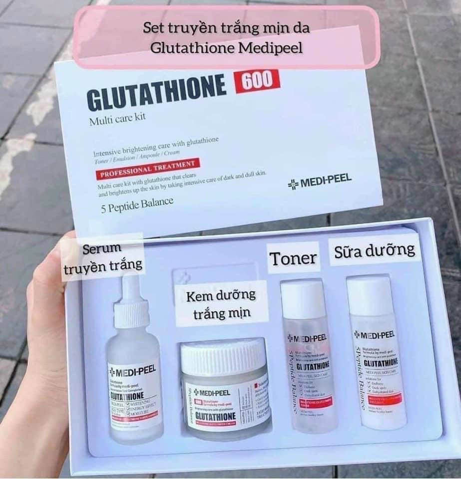 Set Dưỡng Trắng Da Medipeel Gluthione 600