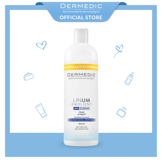 [Hcm]Sữa Tắm Làm Sạch Da Linum Emolient Bath Oil - 400Ml