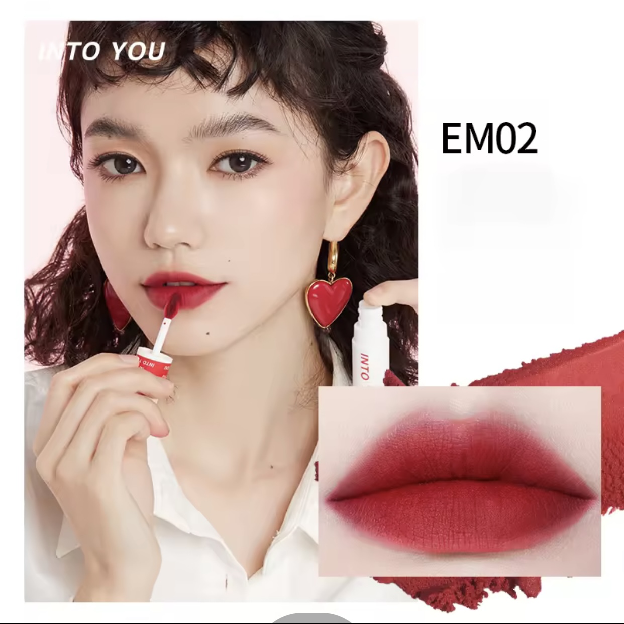 [Thanh lý] Son Môi Cực Mịn INTO YOU Chính Hãng Chất Nhung Lì 100% Chất Lượng Cao EM03