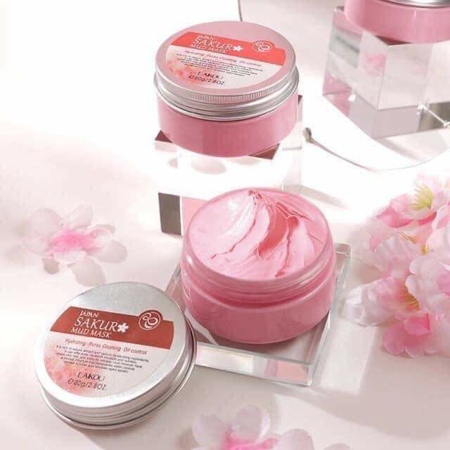 [Hcm]Mặt Nạ Bùn Khoáng Hoa Anh Đào Sakura+Tặng Kèm Cọ Quét