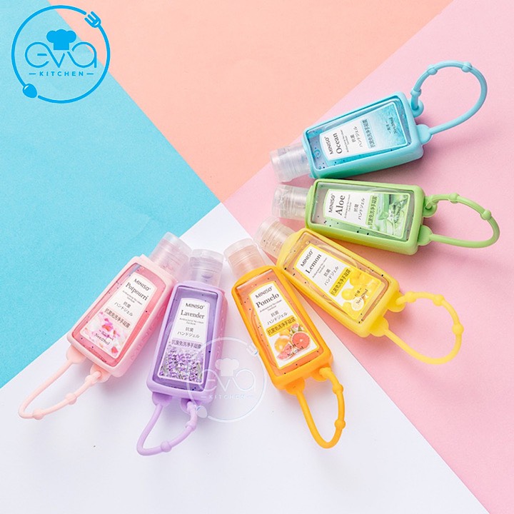 [Hcm]Gel Rửa Tay Khô Kháng Khuẩn 30 Ml Cute Kèm Vỏ Bọc Silicone Sắc Màu Treo Tiện Lợi