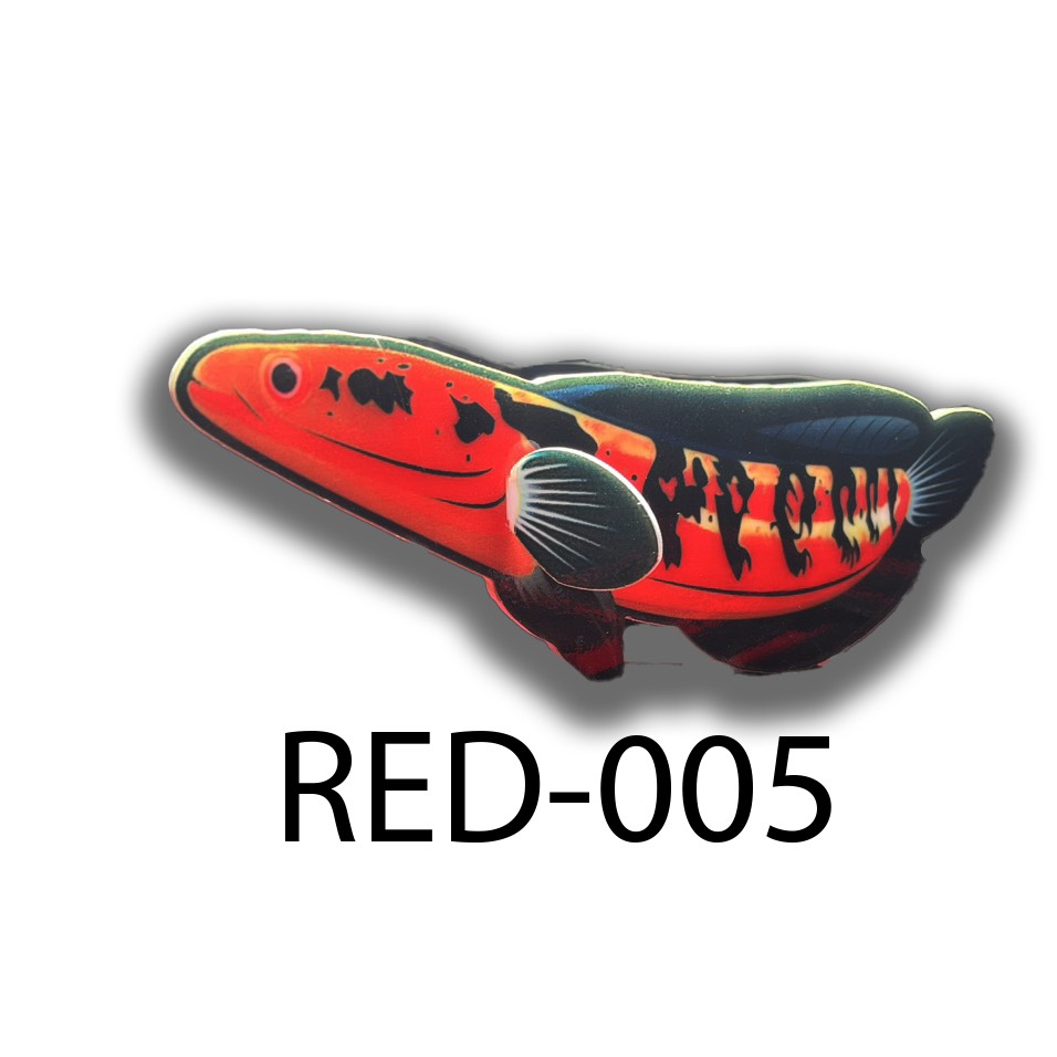 cầy kè cá lóc mica trang trí 18cm - kè cá lóc - giúp cá lóc cảnh sung hơn Fish Đi Câu Fishing