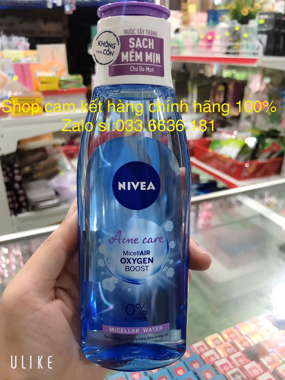 [Chính Hãng 100%] Nước Tẩy Trang Nivea Chai Màu Tím Dành Cho Da Mụn 200Ml