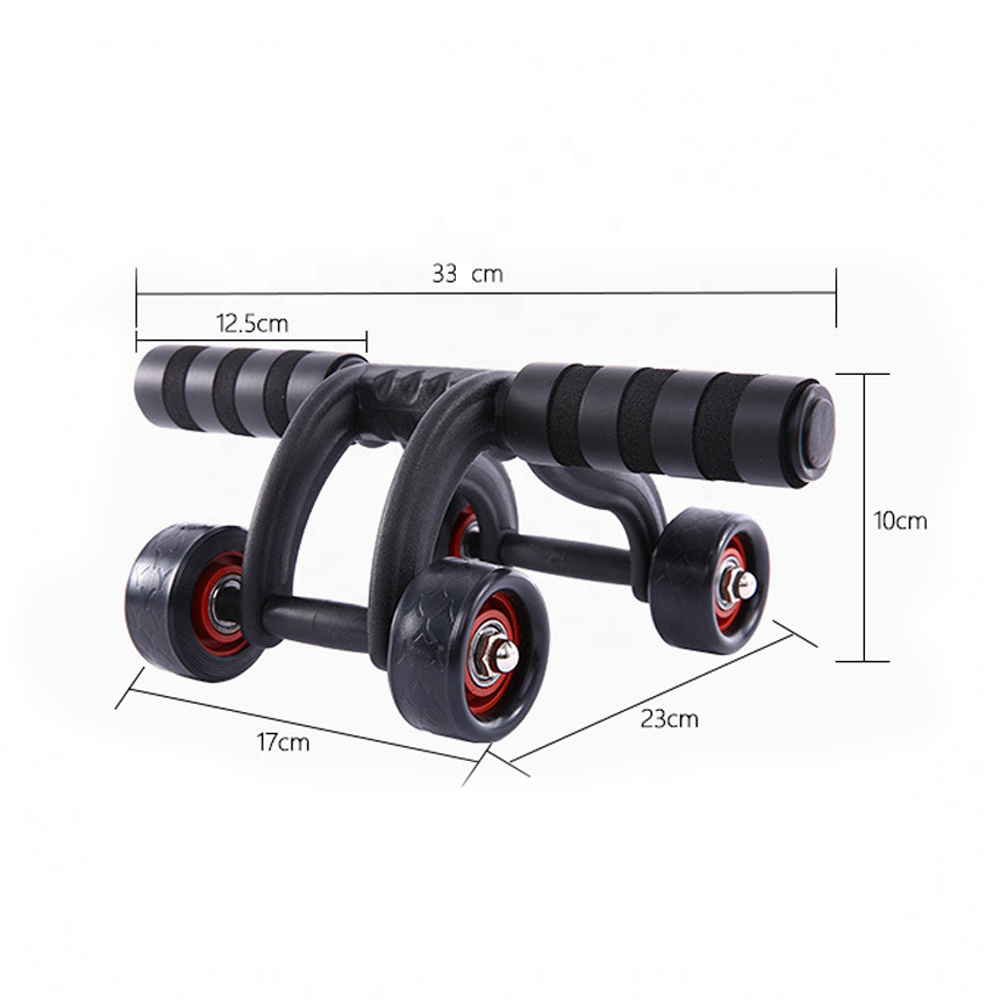 Con lăn 4 bánh tập cơ bụng cao cấp tiện lợi khi tập ở nhà văn phòng TOPBODY