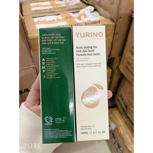 Xịt Dưỡng Tóc Tinh Dầu Bưởi Yurino 140Ml Ngăn Rụng Tóc Kích Thích Mọc Tóc Cung Cấp Độ Ẩm Phục Hồi Tóc