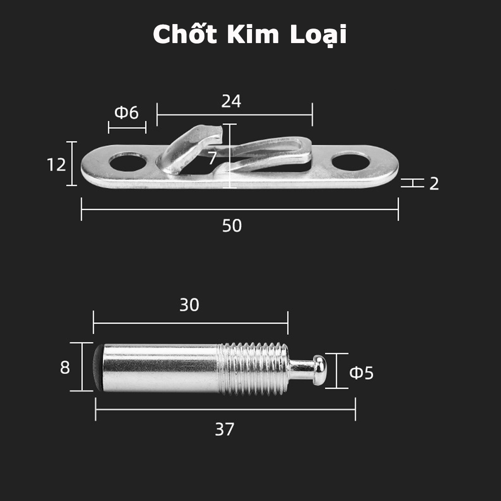 Chốt Liên Kết Âm Lò Xo KUNBE Liên Kết Tự Do Dễ Dàng Tháo Lắp Chắc Chắn Phù Hợp Tủ Kệ Gỗ