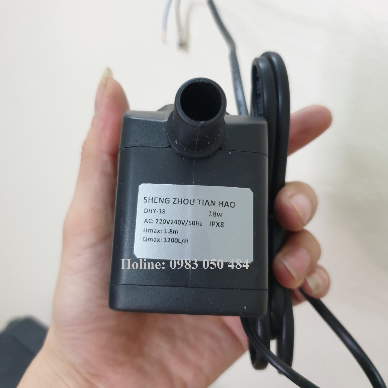 ( cao cấp ) Bơm nước quạt điều hòa - bơm quạt hơi nước 18W có phao hoặc kèmphao chống cạn tự ngắt kh