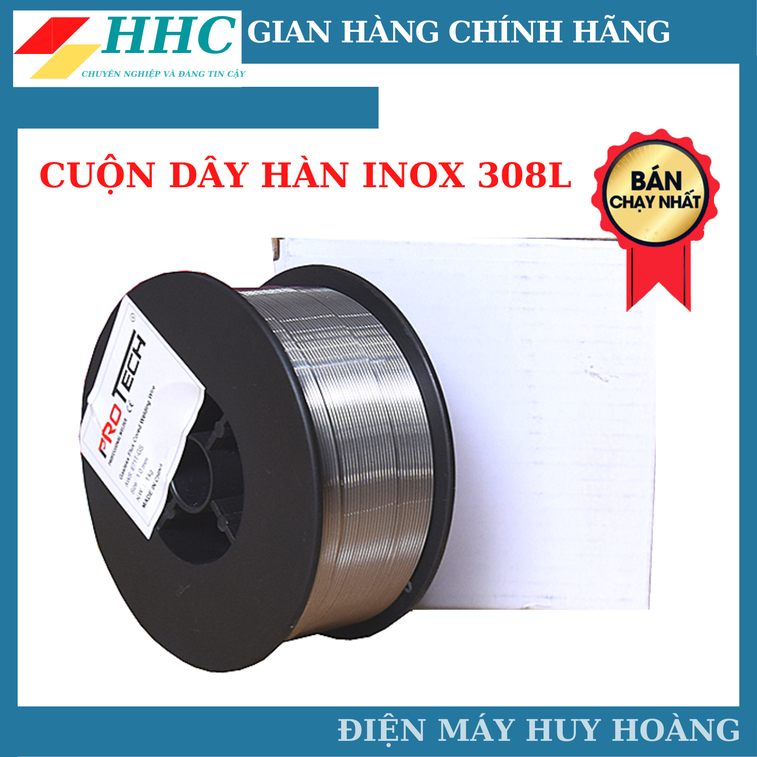 Cuộn dây hàn mig inox loại 1kg dùng khí và không dùng khí